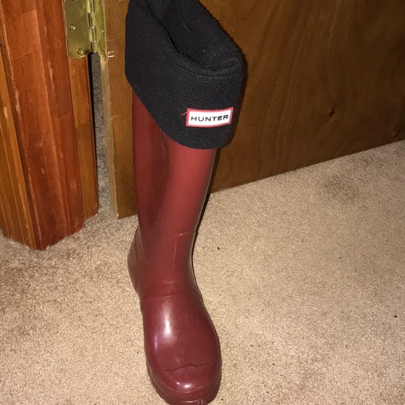 HUNTER RAIN BOOTS WITH SOCKS - Picture 4 of 4